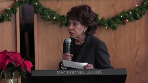 Maxine Waters Shills "Build Back Better" From Church Pulpit, Gives Pastor $5,000 Check