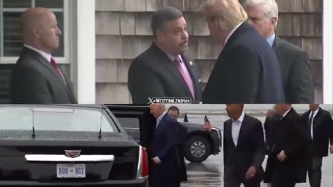 Trump attends slain officer's wake as Biden holds fancy fundraiser with Obama