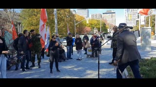 2023 10 28 Vaughan to Toronto convoy and protest and marching