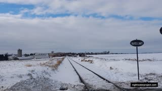 Snow at Strasburg Railroad