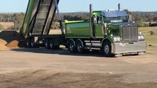 Jackknifing a Semi Tipper Truck