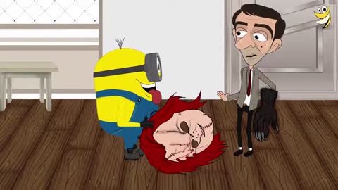 Minions and Mr Bean Scary Cartoon HD