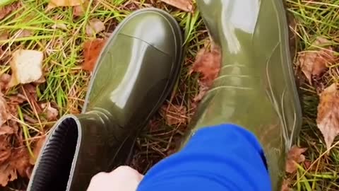 DIY socks for rain boots