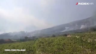 Požar na Pelješcu se širi zbog vjetra