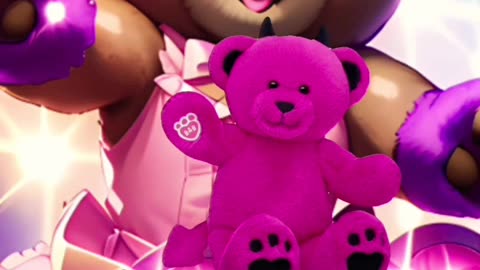 Devilishly Pink Teddy Bear