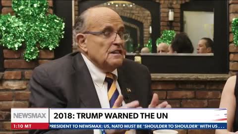 Rudy Giuliani reveals what Trump told Merkel at first NATO meeting | 'Wise Guys' with Johnny Tabacco