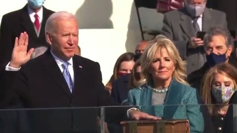 Biden sworn in by pedophile John Roberts.