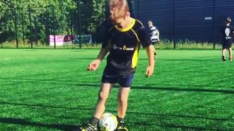 Football Skill Practice session for First Steps Soccer boys