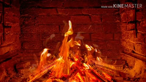 FIREPLACE flames HD | BACKGROUND WITH SOUNDS