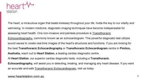 What Is Transthoracic Echocardiography?