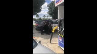 Driver Causes Multiple Incidents at Gas Station