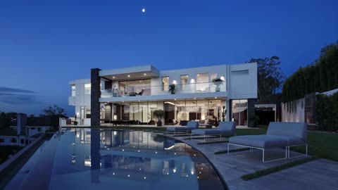 An Incredible Bel Air Modern Home with Stunning City Views