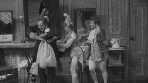 Mr. Jack In The Dressing Room (1904 Original Black & White Film)