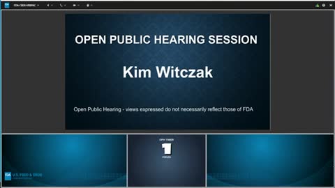 Kim Witczak - FDA meeting - 4/6/2022 public comment