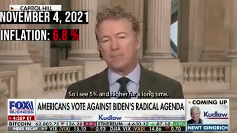 Rand Paul Has Always Warned Us About the Inflation Danger
