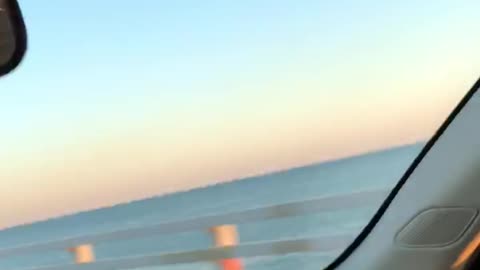 Sea bridge driving