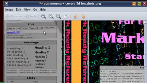 'CommonMark Ready Reference' book - Markdown tutorial and hacks for writers and authors