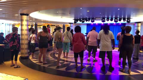 Dance lesson on Carnival Cruise