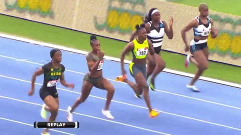 Double Olympic Champion Elaine Thompson advanced with the fastest time going into the Final