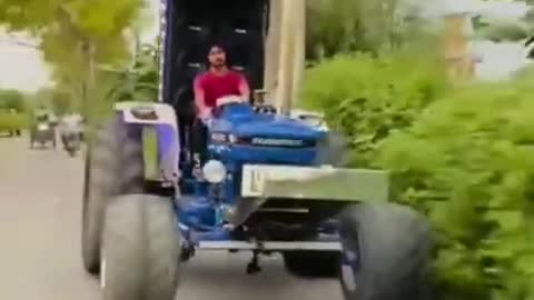 Modified tractors|Modified tractors stunt.