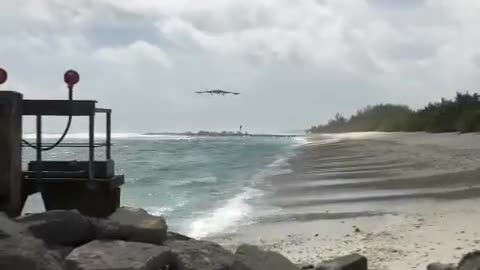Northrop Grumman B-2 Spirit Bomber Landing @ Diego García