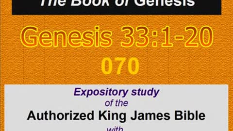 070 Genesis 33:1-20 (Genesis Studies)