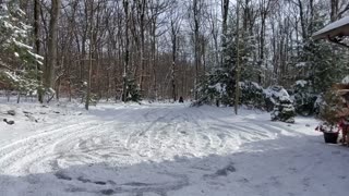 Snow drifting