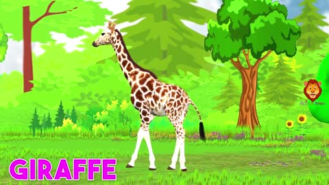 Animals train video for kids | wild animals cartoons for children | domestic animals for babies