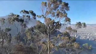 Incendio en cerros orientales de Bogotá