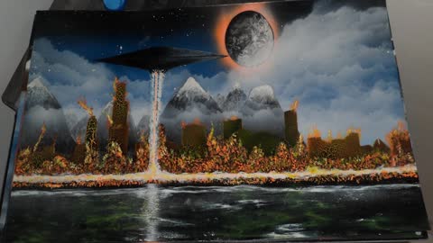 Alien Invasion - City Under Attack - Chamat Spray Art (S03 EP08)