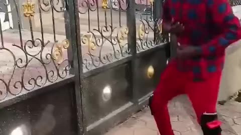 Gorilla man in action