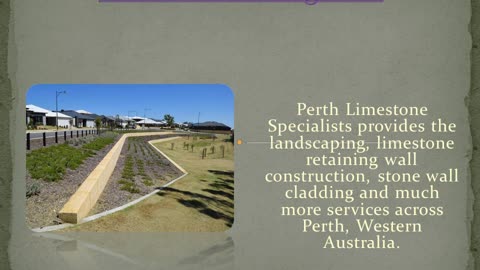 Civil Limestone Retaining Walls Perth
