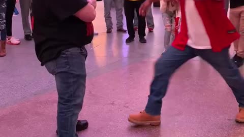 A Man In Las Vegas Gets Kicked In The Groin Without Flinching