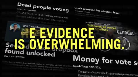 Trump Campaign Releases New Ad: The Evidence is Overwhelming - FRAUD!
