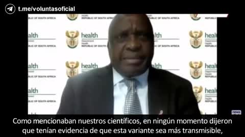 🛑 Omicron? ministro de salud Sudafricano dice que es un tongo.
