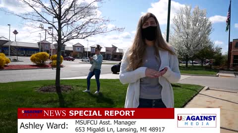 Ashley Ward - MSUFCU Branch Manager Harassing Peaceful Protesters