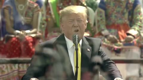 trump in india trump's usa song reaction