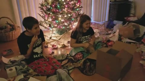 Kids completely freak out for Christmas puppy surprise