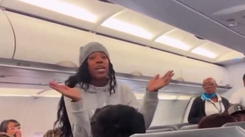 Possessed” woman starts screaming and climbing over seats on a Frontier Airlines flight
