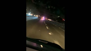 Tall end of a pursuit on the freeway