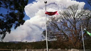 Huge Pyro-Cumulus Storm Cloud Generated by Bushfire Smoke