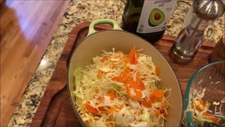 Sautéed Green Cabbage and Carrots
