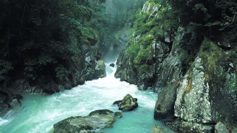 nature waterfalls mountain