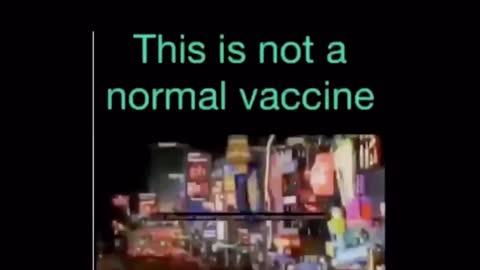 This is NOT a NORMAL VACCINE!