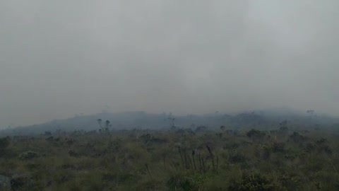 Video: Así se ve el incendio en el páramo de Santurbán, el cual ya completa dos días