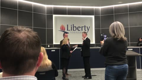 Todd Minniear Sworn in at Liberty Township