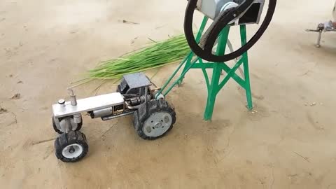 diy tractor chaff cutter machine science project