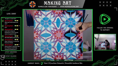 Live Painting - Making Art 12-7-23 - Mandala Things