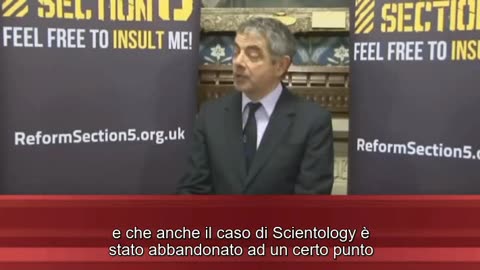 Rowan Atkinson ( interprete di mr.Bean) e la libertà di parola