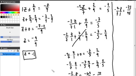 Algebra 1 Solving Equations Part 12